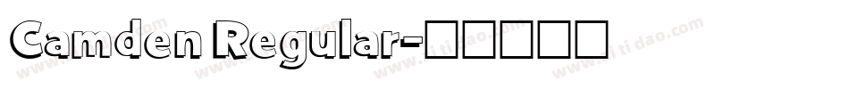 Camden Regular字体转换